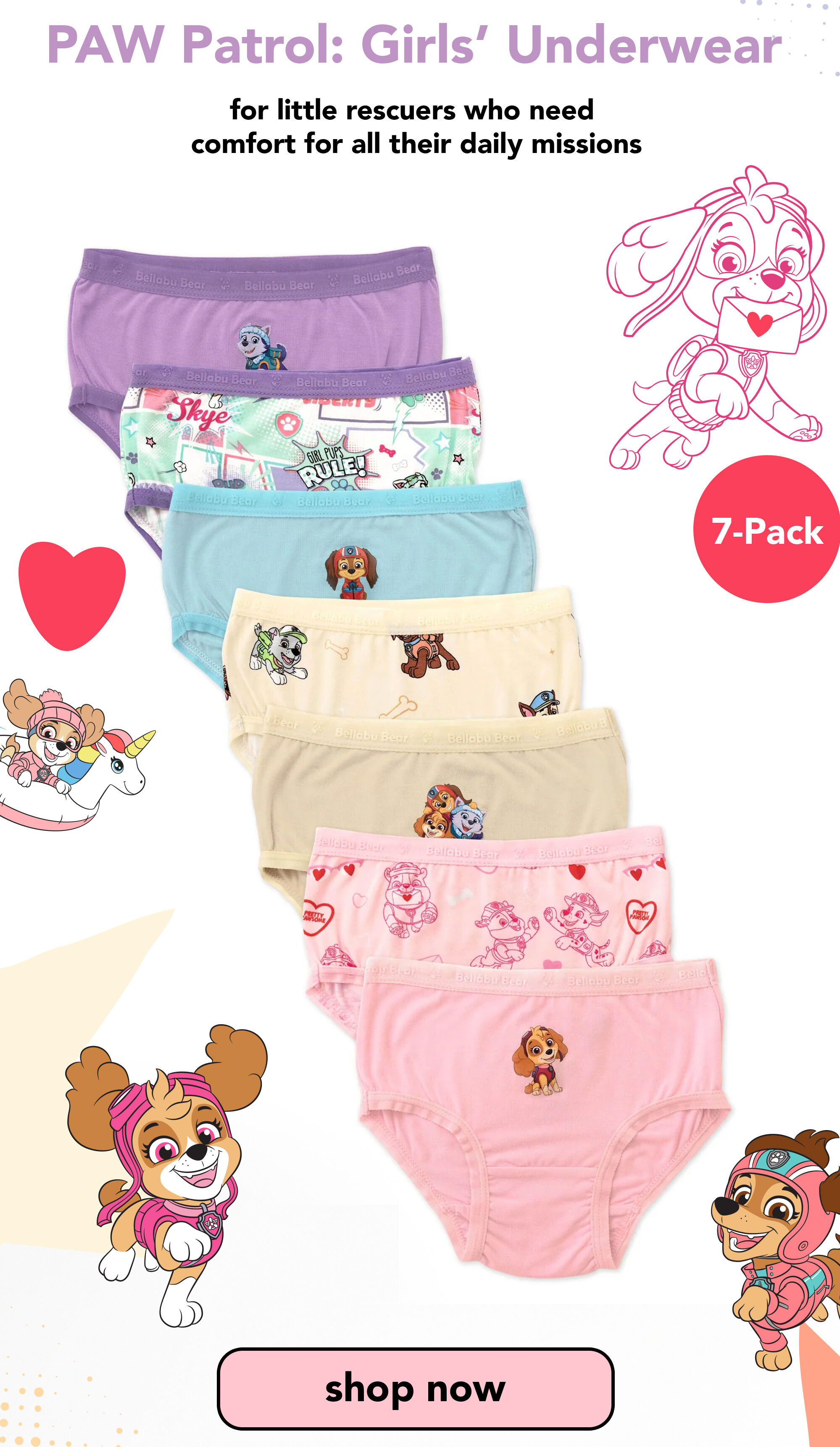 PAW Patrol Girls Underwear